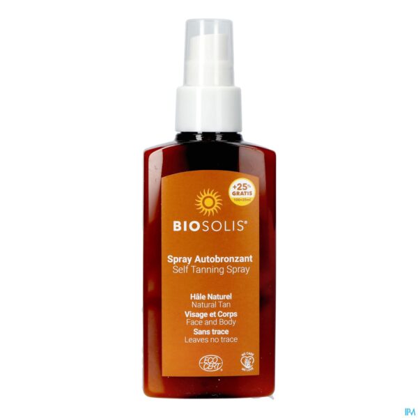 Productshot Biosolis Zelfbruiner Spray 100ml+25ml Grat.