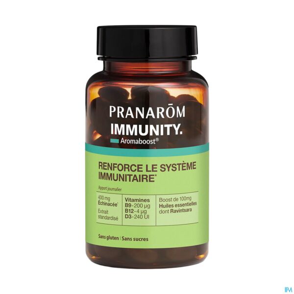 Packshot Pranarom Aromaboost Immunity Caps 60