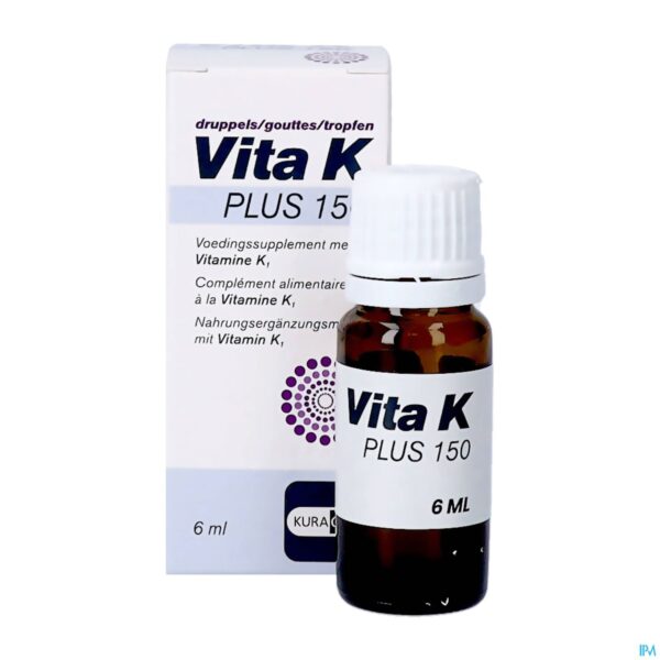 Productshot Vita K Plus 150 Druppels Fl 6ml