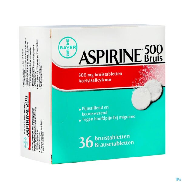 Packshot Aspirine 500mg Comp Eff 36 Packshot Aspirine 500mg Comp Eff 36