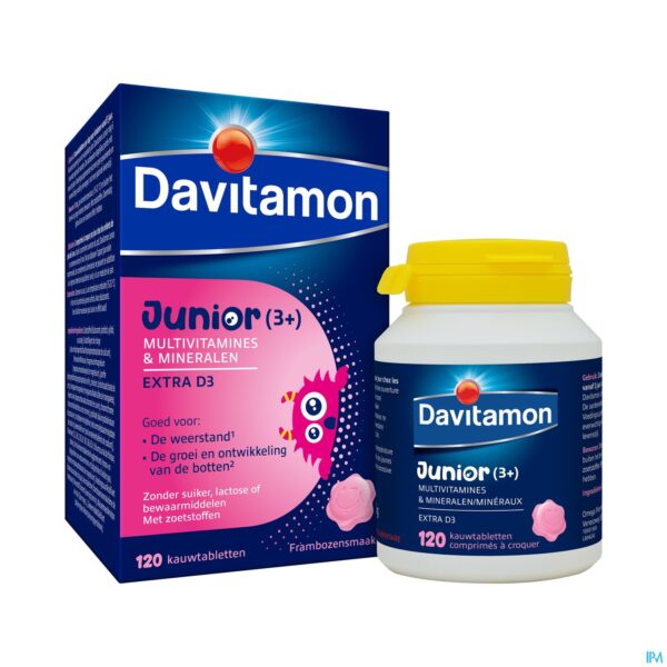 Productshot Davitamon Junior Framboos V1 Comp 120