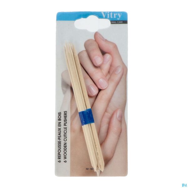 Packshot Velletjes - Nagelriemduwer Hout 5 Stuks