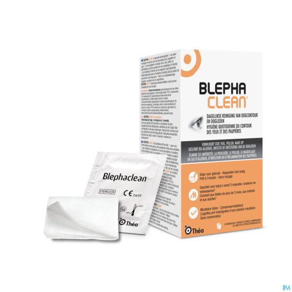 Productshot Blephaclean Geimpreg. Steriele Kompressen Ogen 30 Productshot Blephaclean Geimpreg. Steriele Kompressen Ogen 30