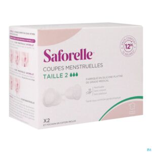 Packshot Saforelle Menstruatiecups Pack Comfort 12h T2