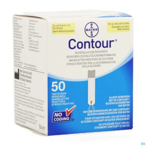 Packshot Ascencia Contour Teststrips 50