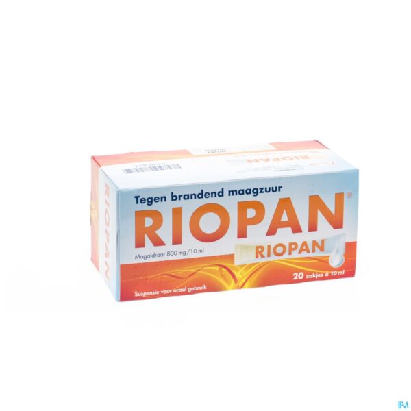 Packshot Riopan Gel Sachets Zakjes 20x10ml
