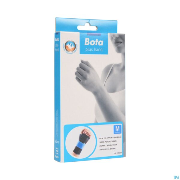 Packshot Bota Handpolsband 201 Zwart Universeel M