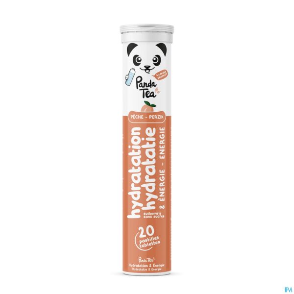 Packshot Panda Tea Hydratation Perzik Bruistabl 20