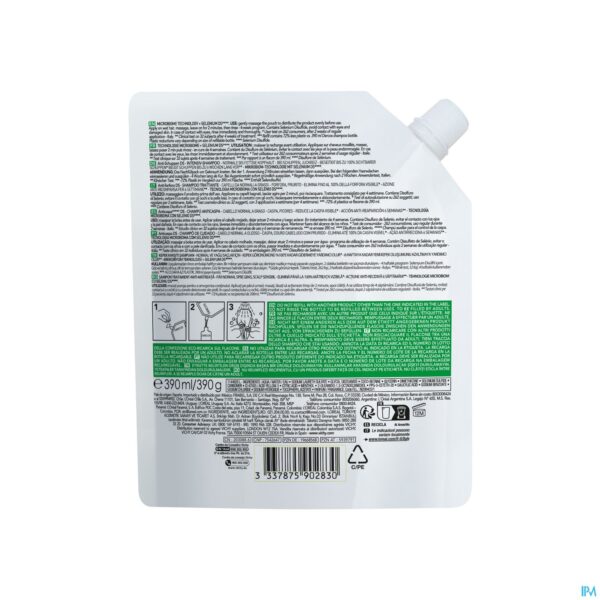 Productshot Vichy Dercos Sh A/roos Droog Haar Refill 390ml Productshot Vichy Dercos Sh A/roos Droog Haar Refill 390ml