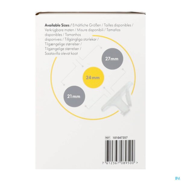 Packshot Medela Hands-free Borstschild Symphony M 24mm 2