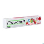 Packshot Fluocaril Tandpasta Kids Aardbei 0-6j 75ml