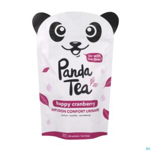 Packshot Panda Tea Happy Cranberry 28 Days Zakje 28