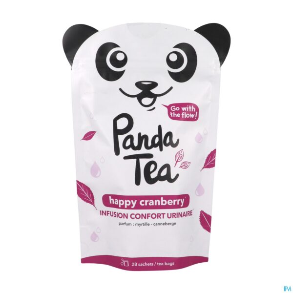 Packshot Panda Tea Happy Cranberry 28 Days Zakje 28