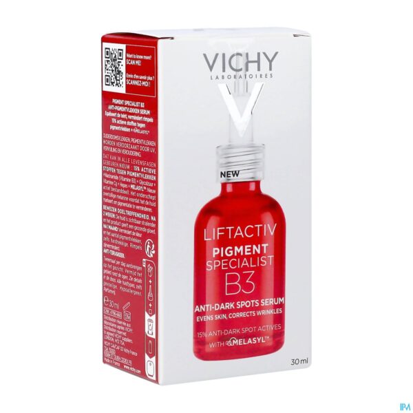 Packshot Vichy Liftactiv B3 Serum Pigmentvlek&rimpels 30ml Packshot Vichy Liftactiv B3 Serum Pigmentvlek&rimpels 30ml