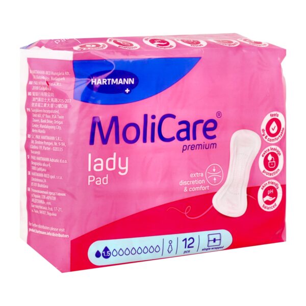 Packshot Molicare Premium Lady Pad 1,5d 12 1680360