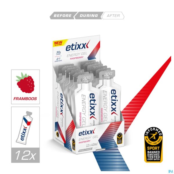 Lifestyle_image Etixx Energy Gel Raspberry 12x40ml