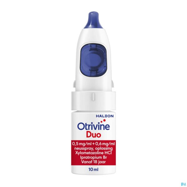 Productshot Otrivine Duo 0,5mg/ml+0,6mg/ml Neusspray 10ml