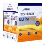 Packshot Resource Ultra Fruit Sinaasappelsmaak 4x200ml Nf Packshot Resource Ultra Fruit Sinaasappelsmaak 4x200ml Nf