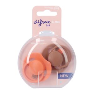 Packshot Difrax Dynamic Fopspeen 6-18m Prime Granol/orange2