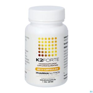 Packshot Vitamine K2 Forte V-caps 60 Pharmanutrics