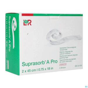 Packshot Suprasorb A Pro Calcium Algin. Wiek 2x45cm 5 33935