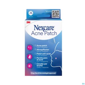 Packshot Nexcare 3m Dunne&transparante Acnepleister 15x12mm
