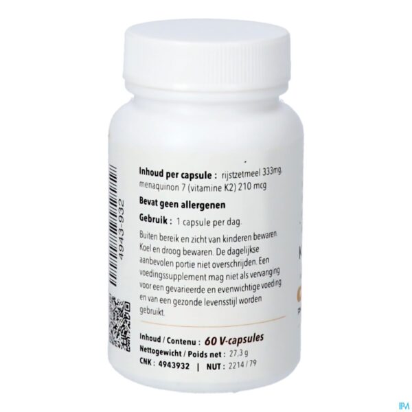 Packshot Vitamine K2 Forte V-caps 60 Pharmanutrics