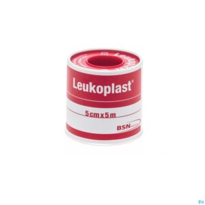 Packshot Leukoplast Deksel Kleefpleist. 5,00cmx5m 1 0152400