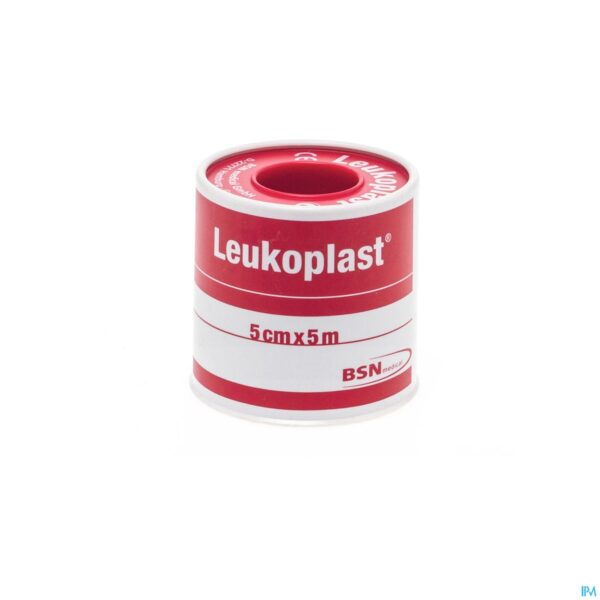 Packshot Leukoplast Deksel Kleefpleist. 5,00cmx5m 1 0152400