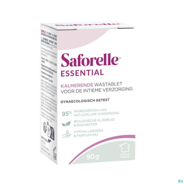 Packshot Saforelle Essential Kalmerende Wastablet 90g Packshot Saforelle Essential Kalmerende Wastablet 90g