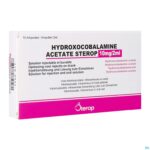 Packshot Hydroxocobal.acet. Sterop Opl Inj 10x10mg/2ml