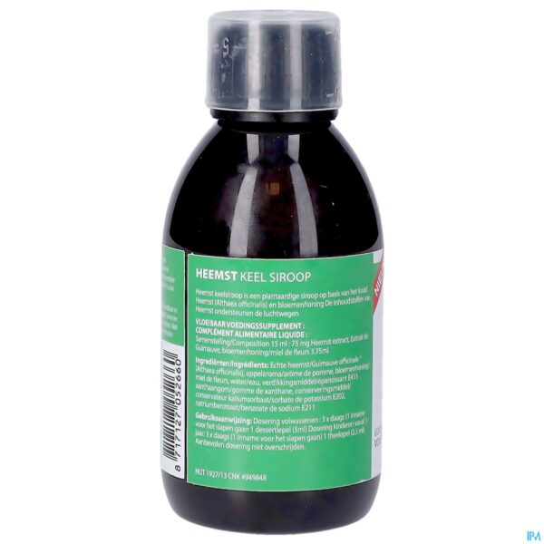 Packshot Heemst Keelsiroop 200ml