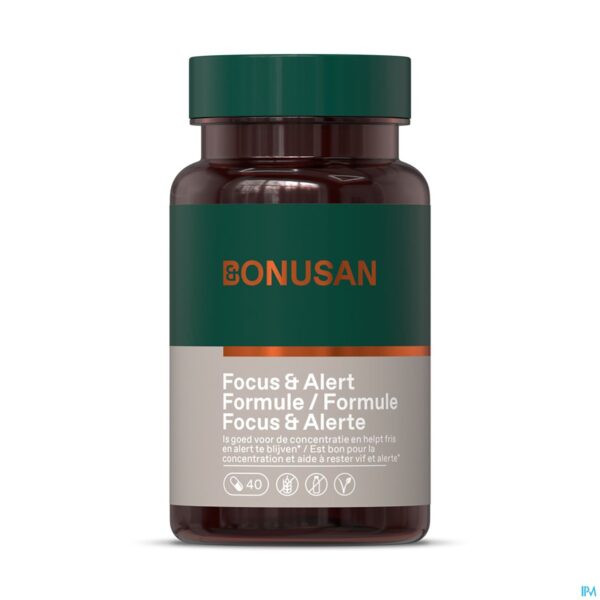 Productshot Focus & Alert Formule Caps 40 Bonusan Productshot Focus & Alert Formule Caps 40 Bonusan