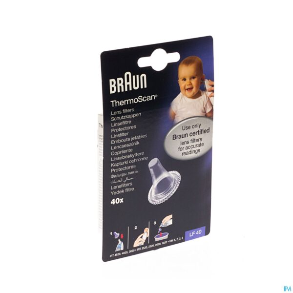 Packshot Braun Lf-40 Lensfilters Thermoscan 40pc