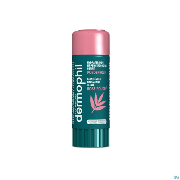 Packshot Dermophil Hydra Lippenverzorging Poederroze 4g