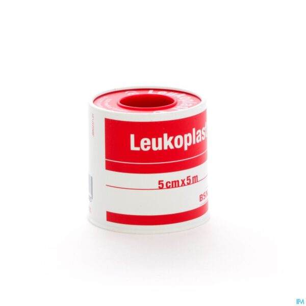 Packshot Leukoplast Deksel Kleefpleist. 5,00cmx5m 1 0152400