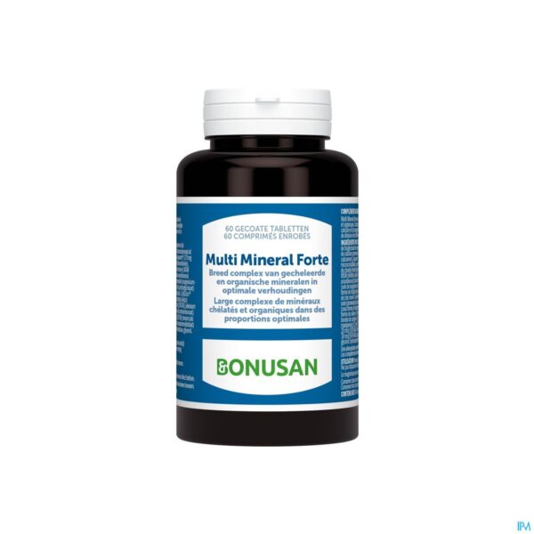 Packshot Multi Mineral Forte Tabl 60 Bonusan