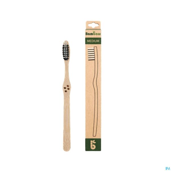Productshot Bambaw Bamboe Tandenborstel Medium 1