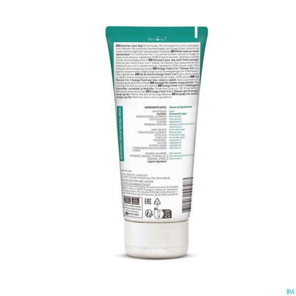 Packshot Weleda Men Energy Fresh 3in1 Douchegel Tube 200ml