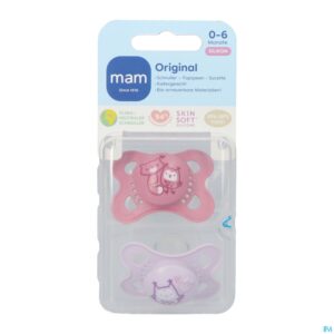 Packshot Mam Fopspeen Original Pure Siliconen 0-6m Meisje