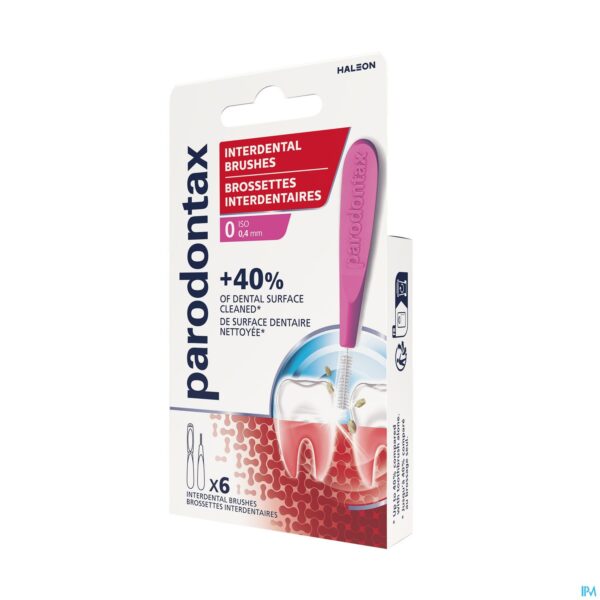 Packshot Parodontax Interdental Brushes 0,4mm 6