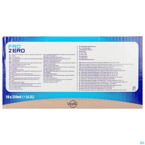 Packshot Prozero Chocolade 18x250ml