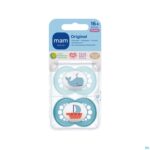 Packshot Mam Fopspeen Original Pure Siliconen 16m+ Jongen