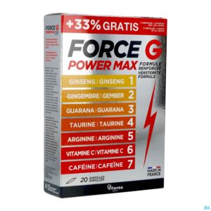 Packshot Vitavea Force g Power Max Lot Amp 20
