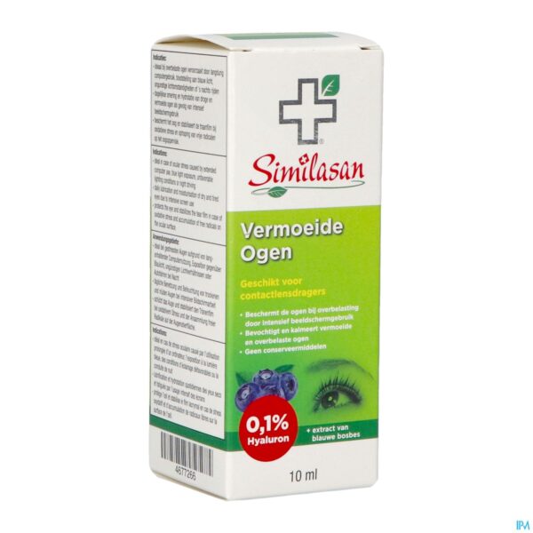 Packshot Similasan Vermoeide Ogen Druppels 10ml
