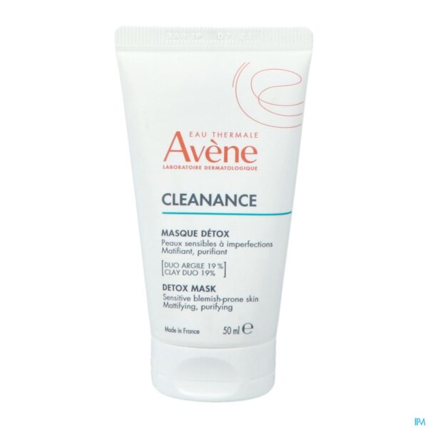 Packshot Avene Cleanance Detox Masker 50ml