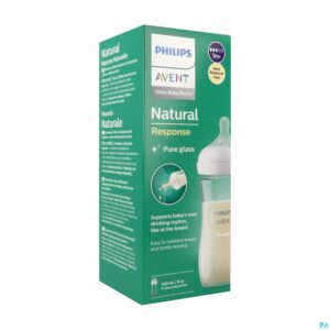 Packshot Philips Avent Natural 3.0 Zuigfles Glas 240ml