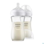 Productshot Philips Avent Natural 3.0 Zuigfles Glas Duo2x240ml