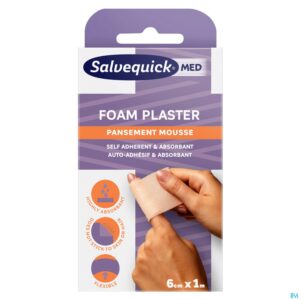 Packshot Salvequick Foam Plaster 6cmx1m