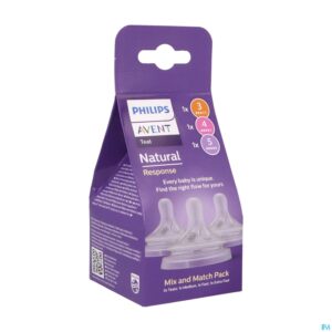 Packshot Philips Avent Natural 3.0 Zuigsp.pack Multi Size 3